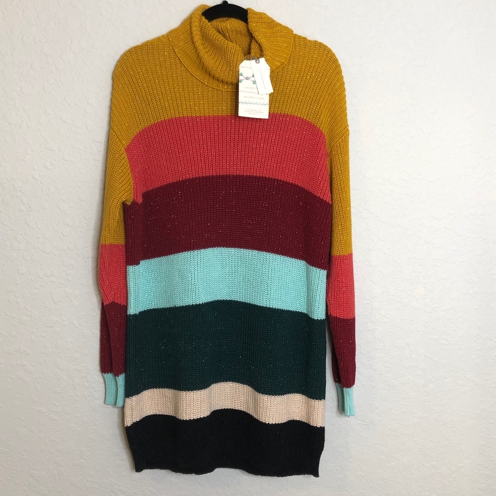 Anthropologie Farm Rio Boldly Striped Cotton Knit - Picture 4 of 8